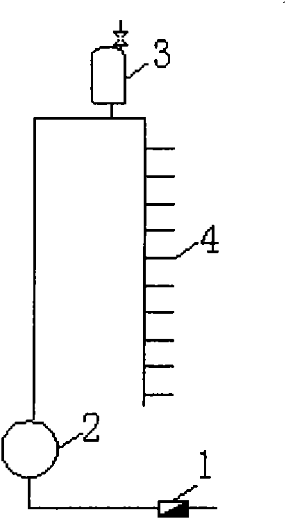 High-pressure water storage tank type water supply device