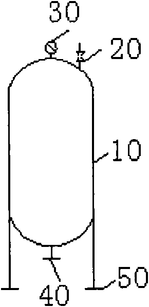 High-pressure water storage tank type water supply device