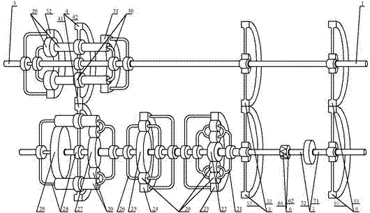 Composite hydraulic torque converter with adjustable guide blade and stepless transmission