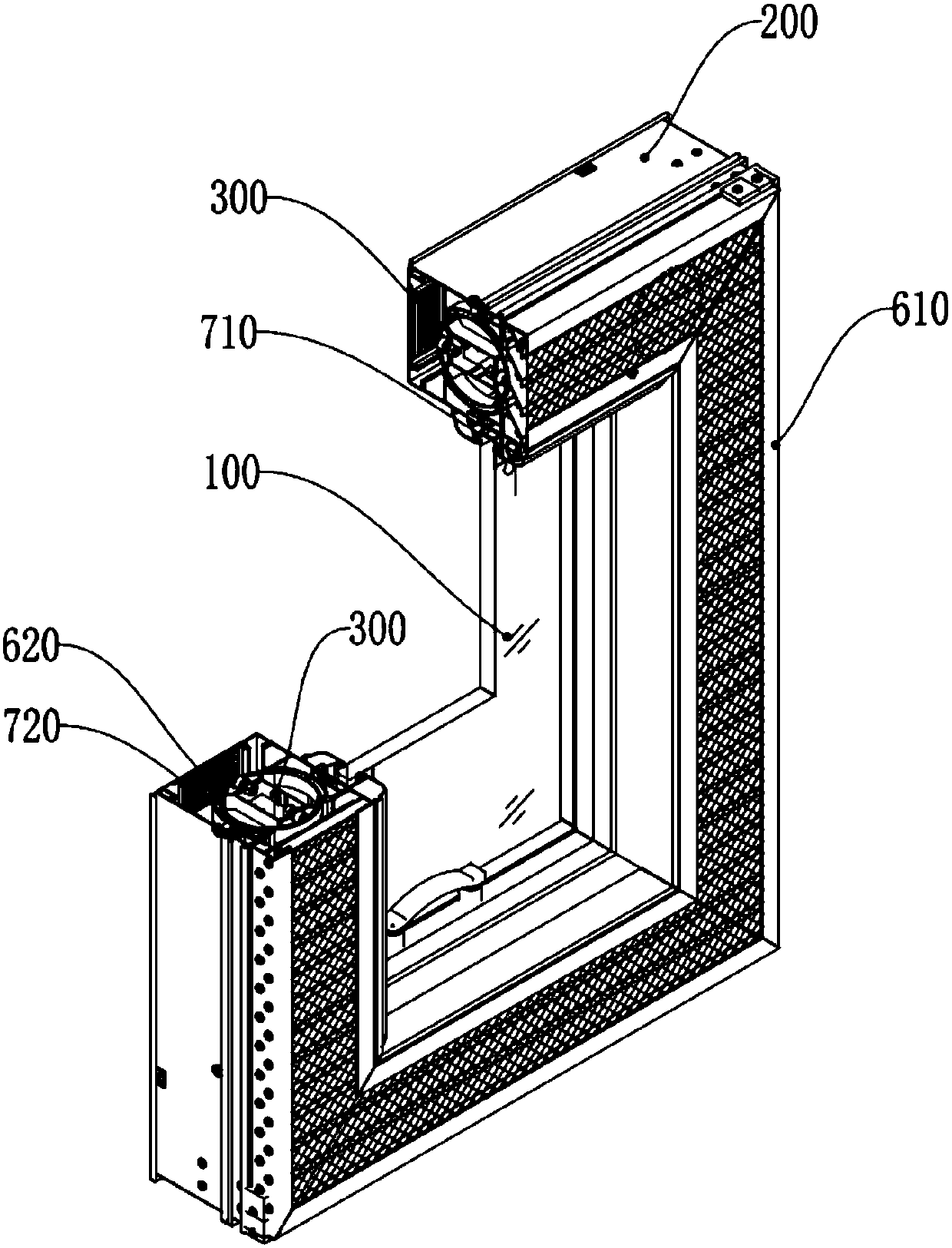 Multifunctional concealed ventilation window