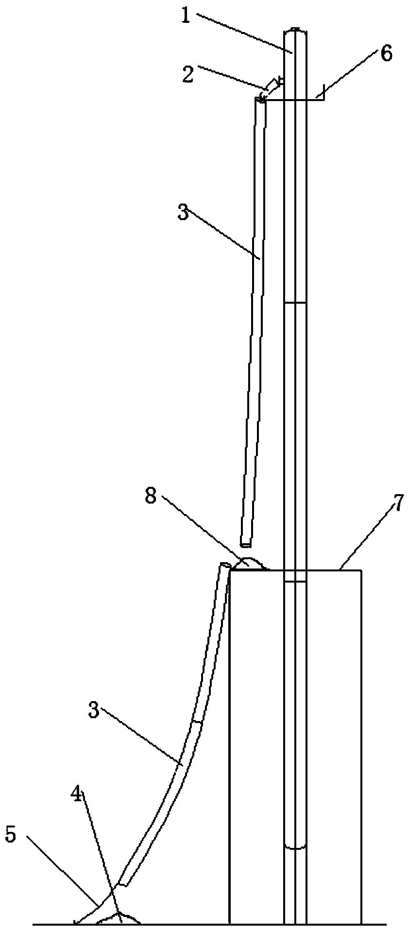 Construction method of slide type unloading filler