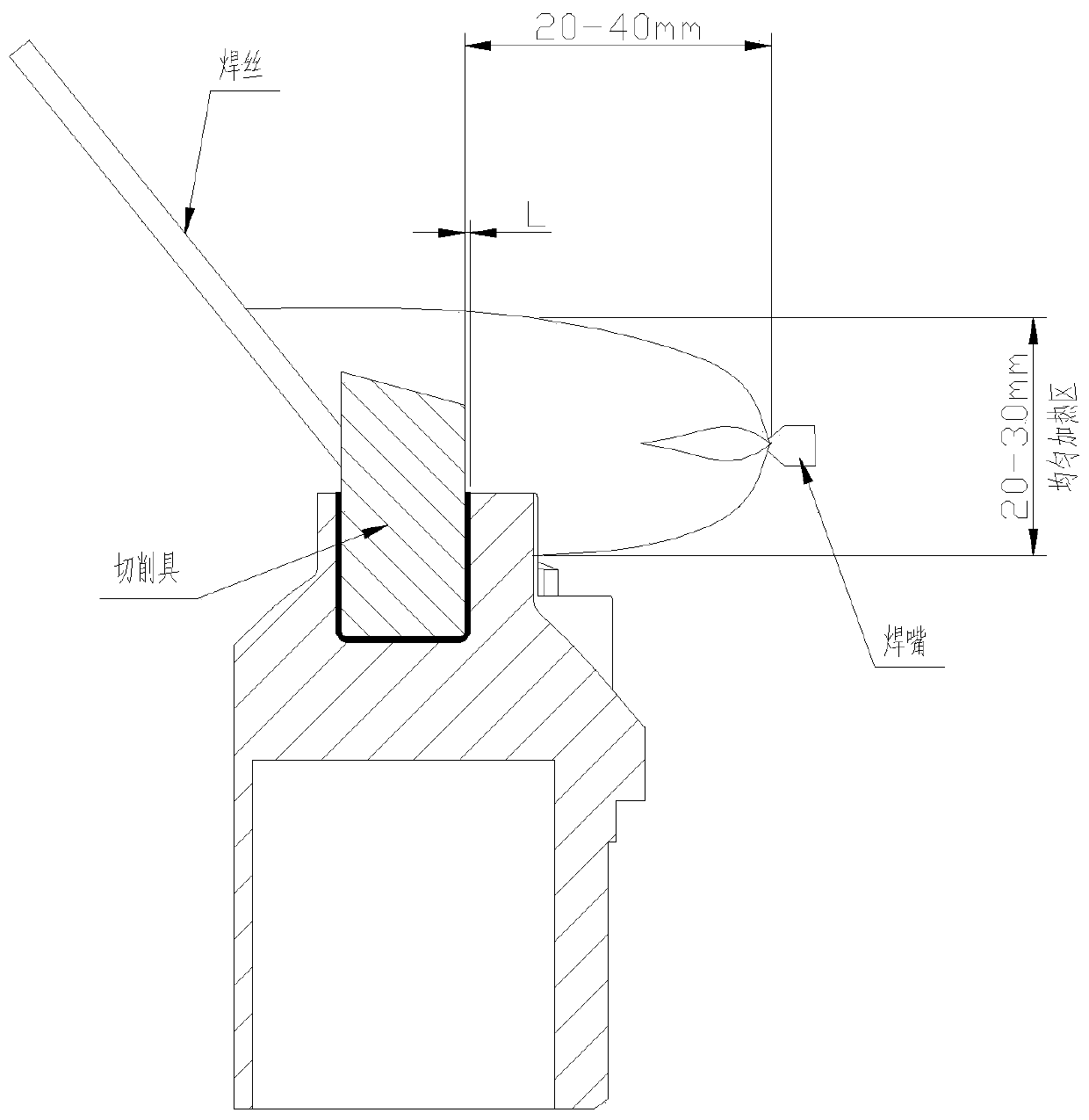 Brazing and nondestructive detecting method of drill bit for lunar soil drilling