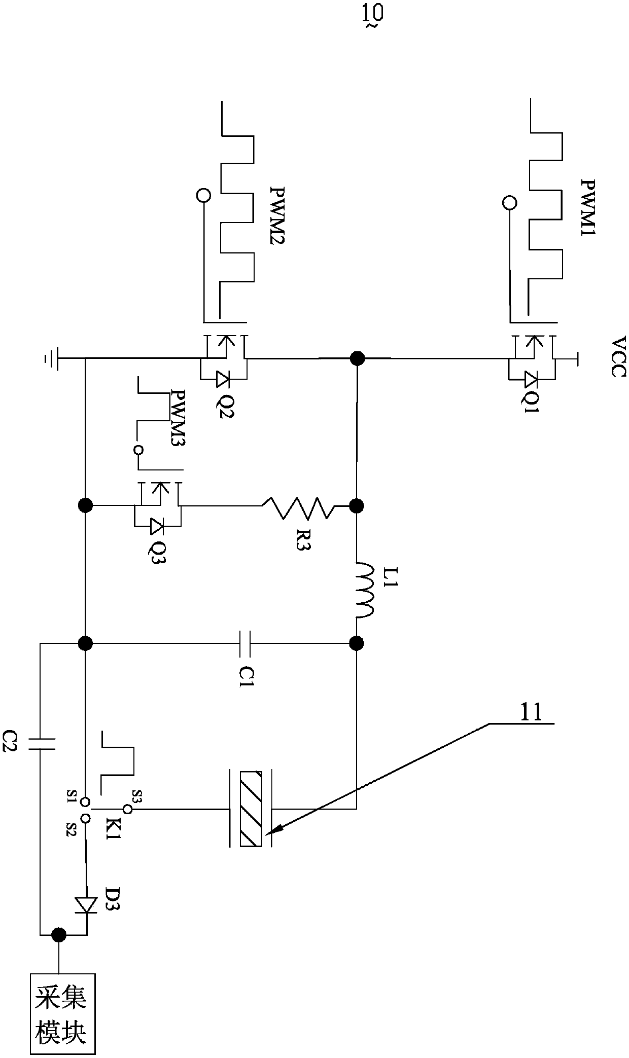 Ultrasonic driving circuit and fingerprint identification sensor