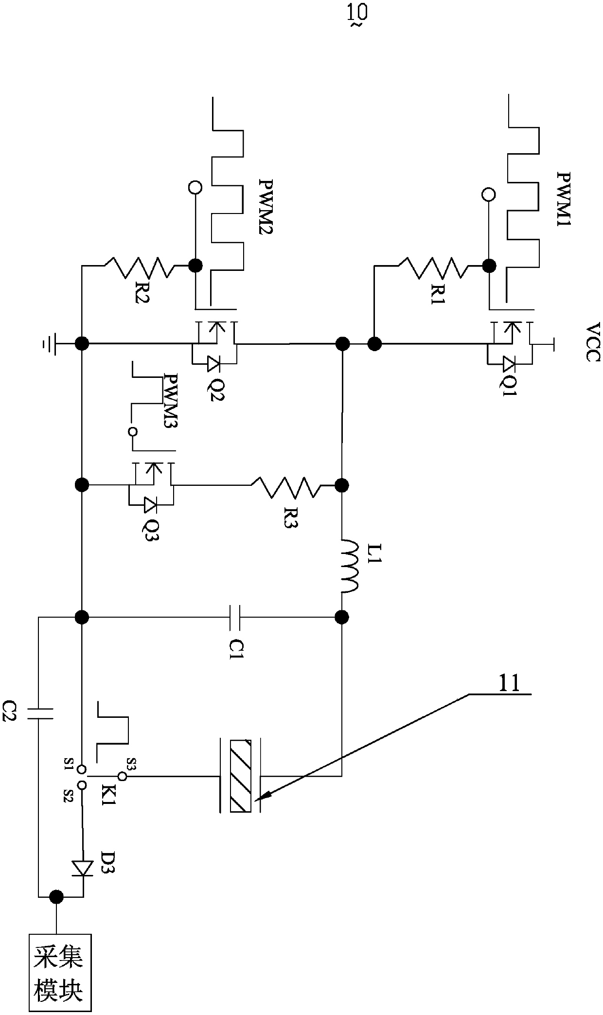 Ultrasonic driving circuit and fingerprint identification sensor