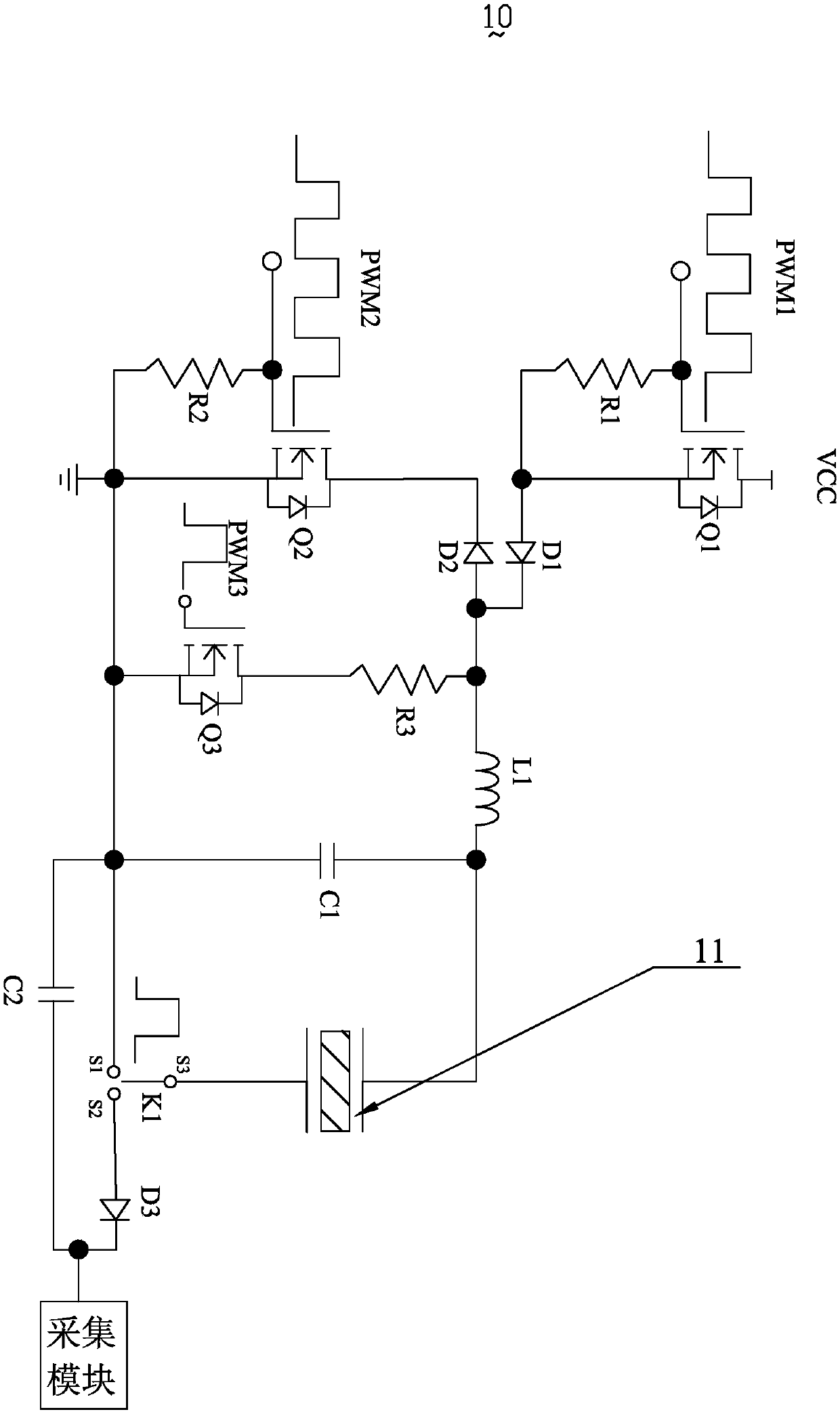 Ultrasonic driving circuit and fingerprint identification sensor