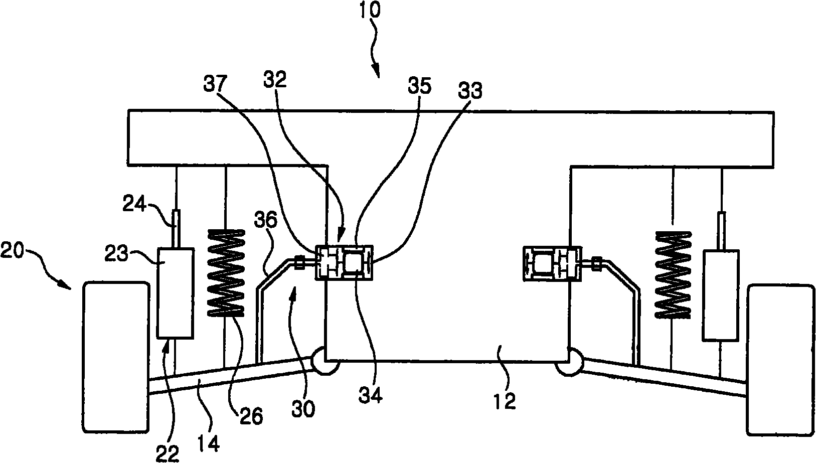 Automotive regenerative damping apparatus