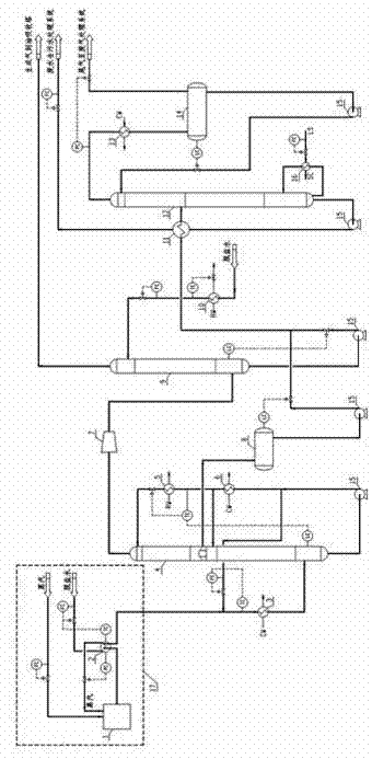 Process method for circularly utilizing waste water produced by butadiene preparation through butene oxidative dehydrogenation