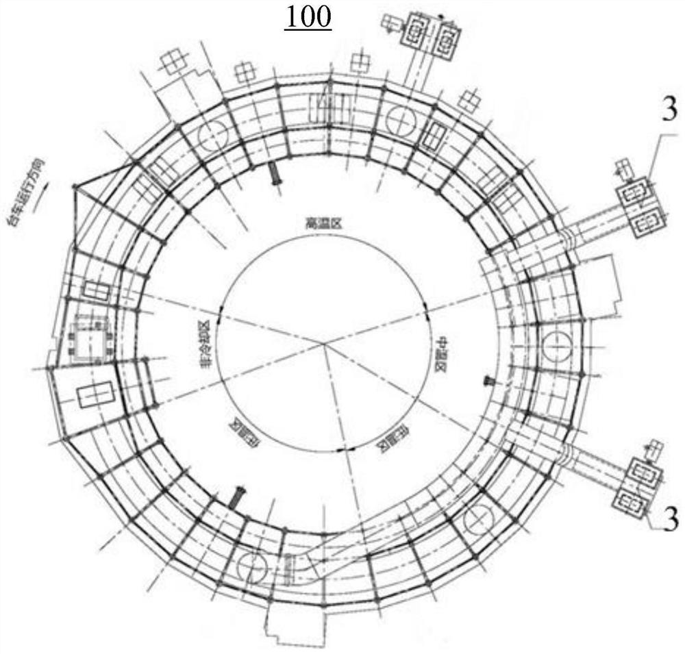 Annular cooler and water tank dredging device thereof