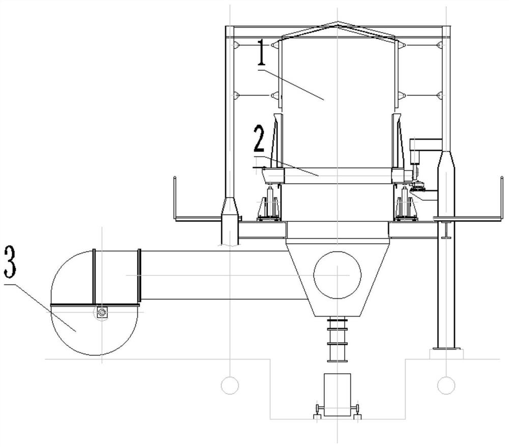 Annular cooler and water tank dredging device thereof