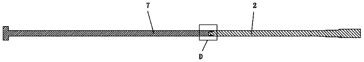 Quick-connection type center rod pulling structure and split type fidelity corer pressure experiment structure