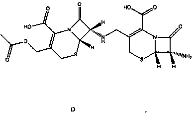 Synthesis method of dimer impurity D produced by cefazolin sodium production