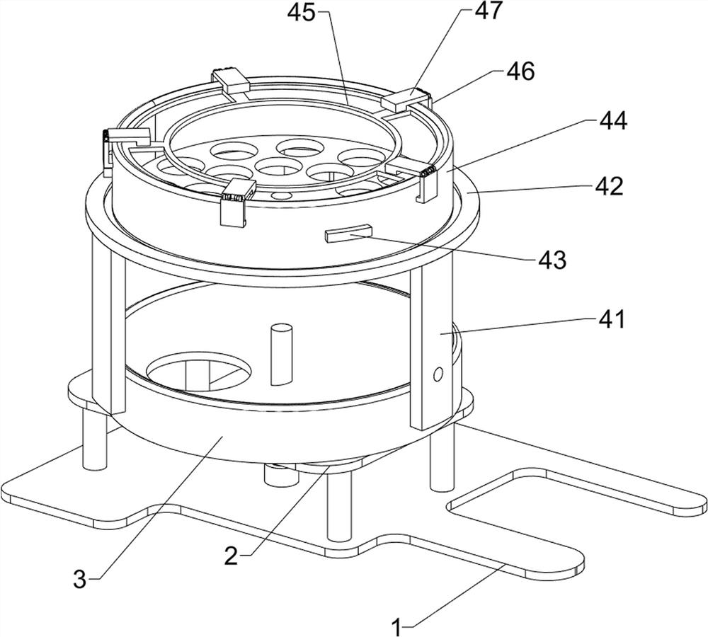 Forging device for iron pan manufacturing