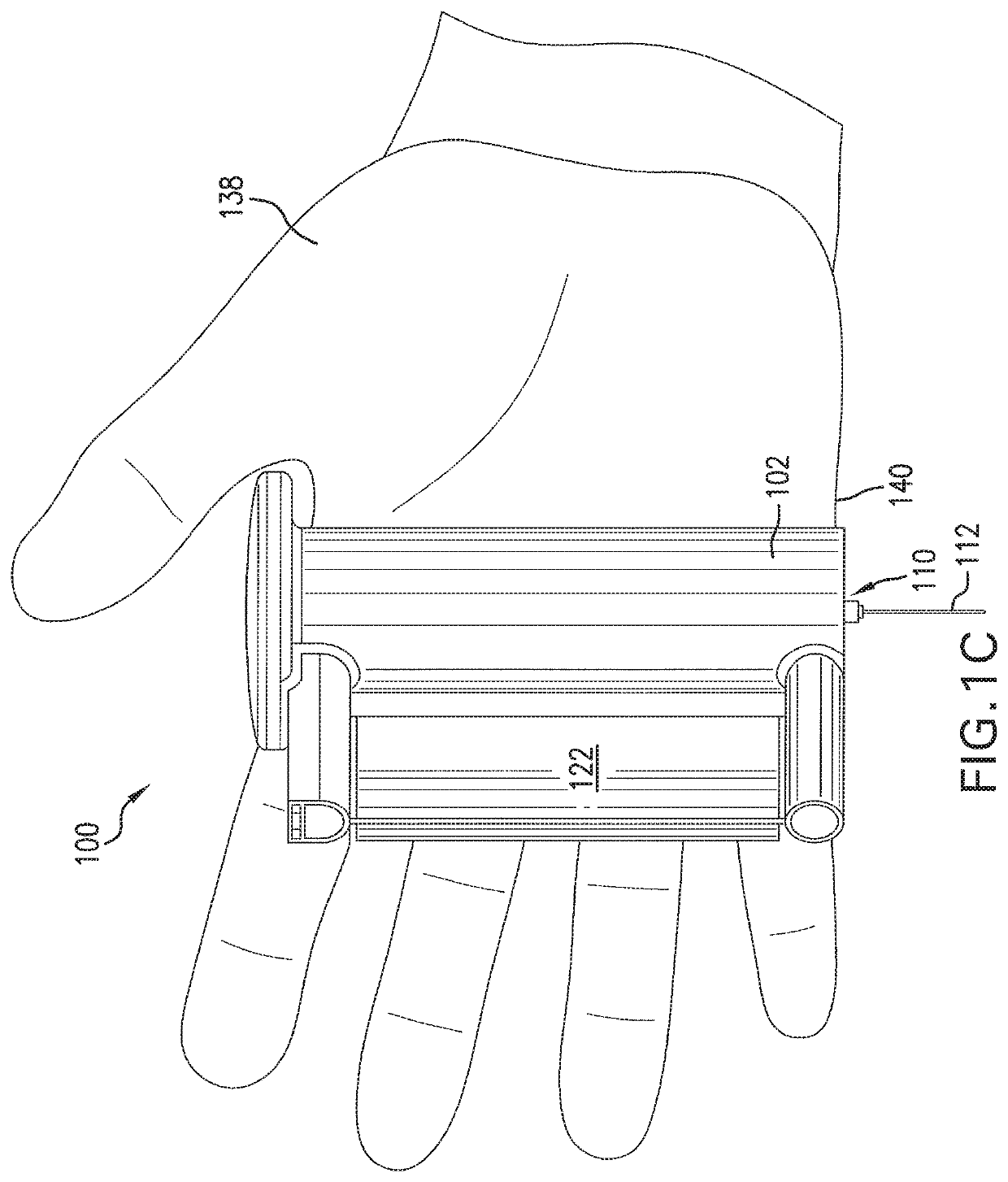 Manually-actuated injection device for high-viscosity drugs