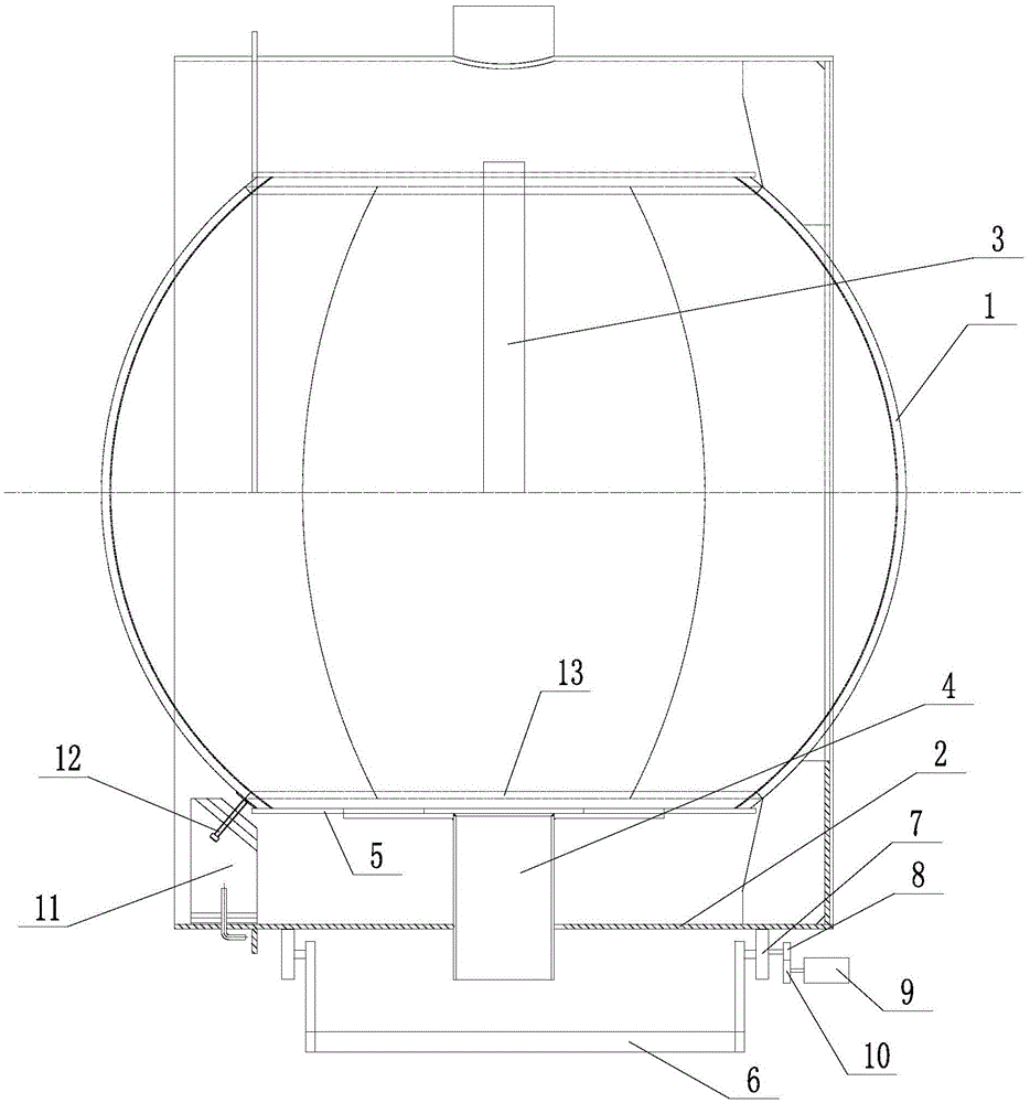 Automatic welding tool for longitudinal seam of spherical shell in safety injection box