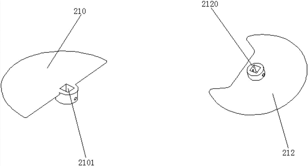 Rotary automatic blanking structure, blanking system and control method