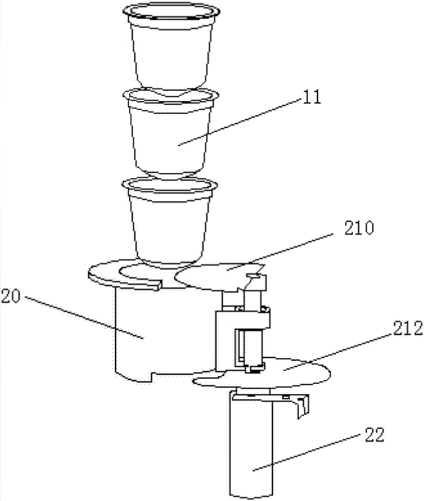 Rotary automatic blanking structure, blanking system and control method