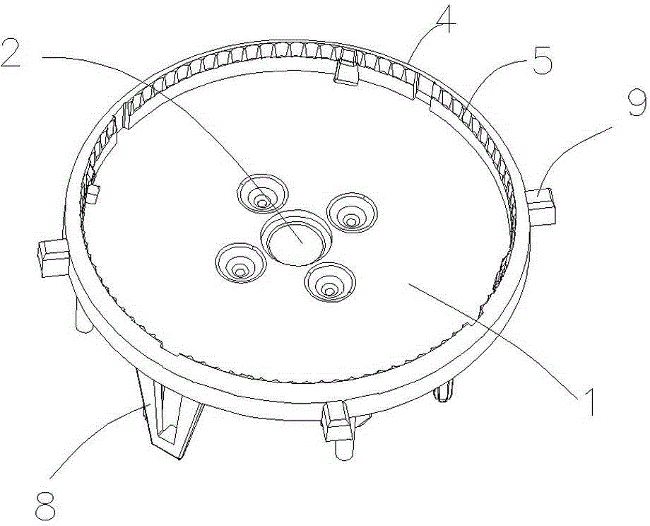 Automobile clock backlight plate