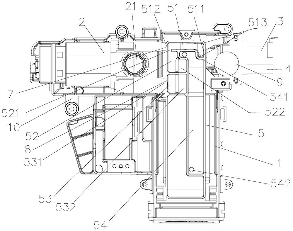 A kind of water inlet device of washing machine and washing machine