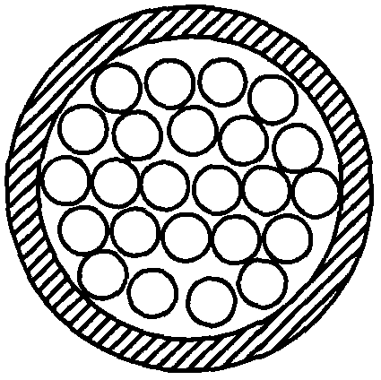 Skeleton fiber bundle optical cable with semicircular skeleton grooves