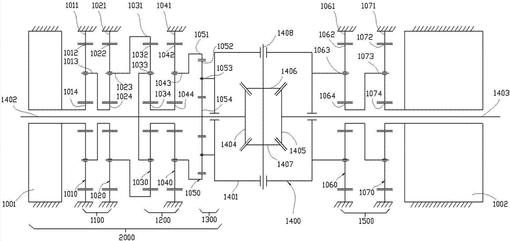 Electric differential with torque oriented distribution function