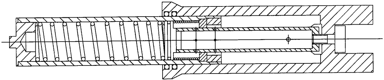 Spring hydraulic buffer protection device and shuttle vehicle