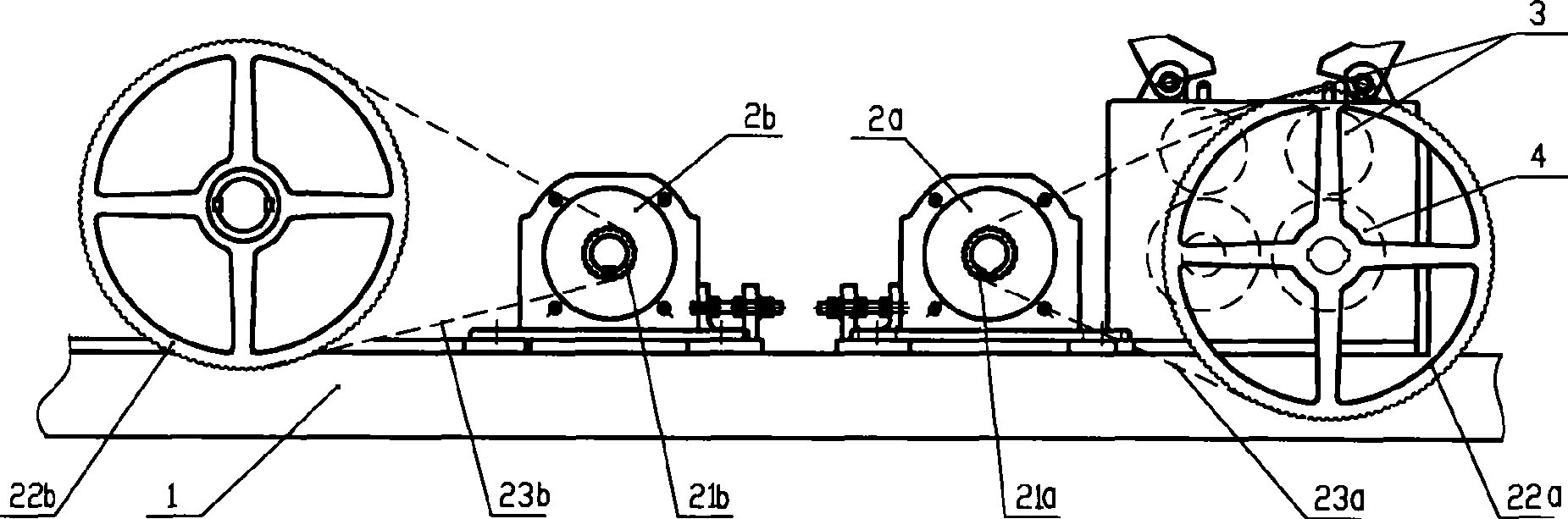 Steel-bar automatic hoop bender with synchronous belt drive mechanism