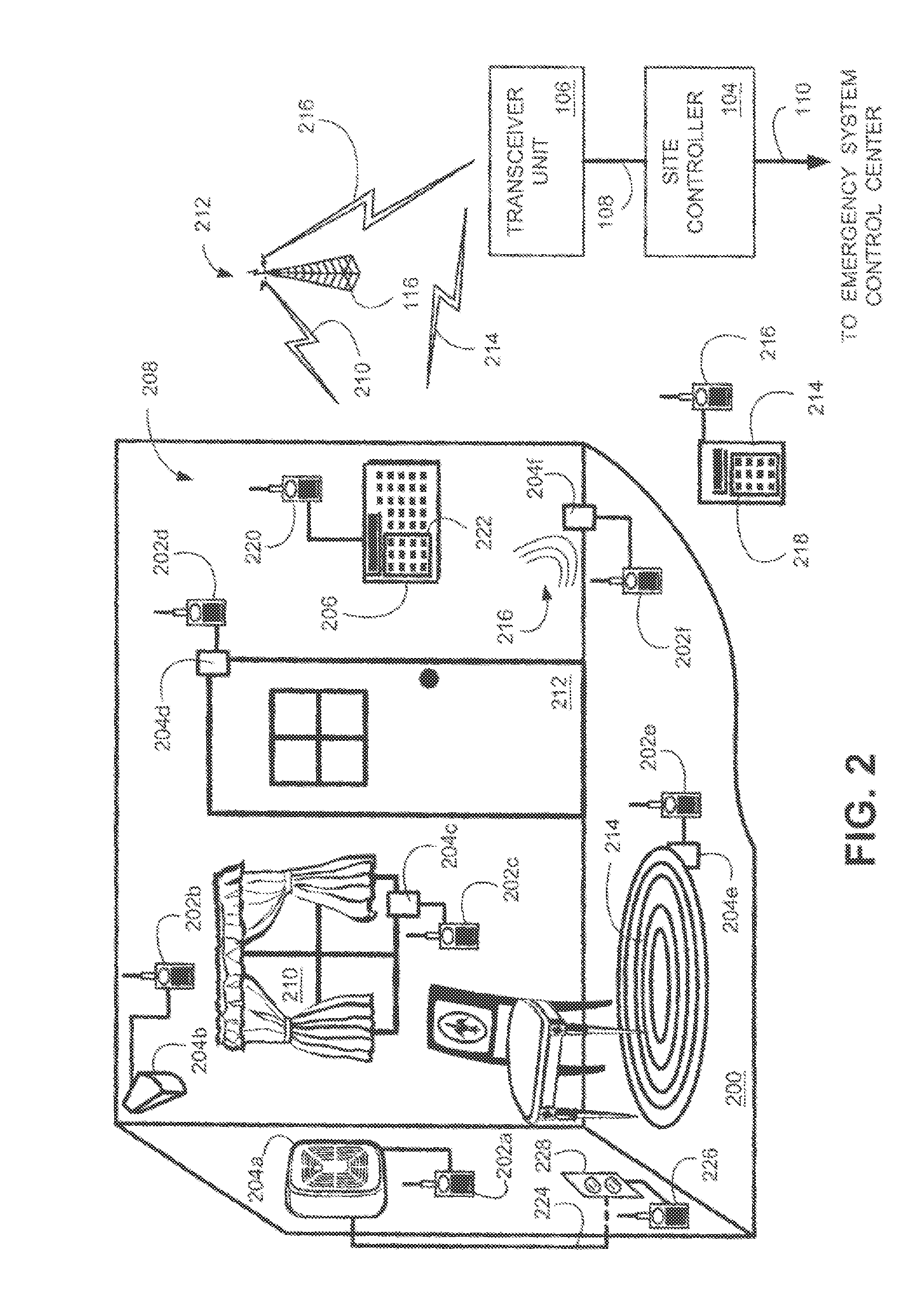 System and method for transmitting an emergency message over an integrated wireless network