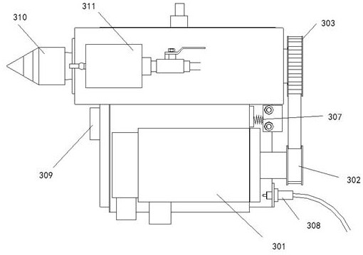 Numerical control end face cylindrical grinding machine for efficiently and ultraprecisely grinding high-speed cutter handle