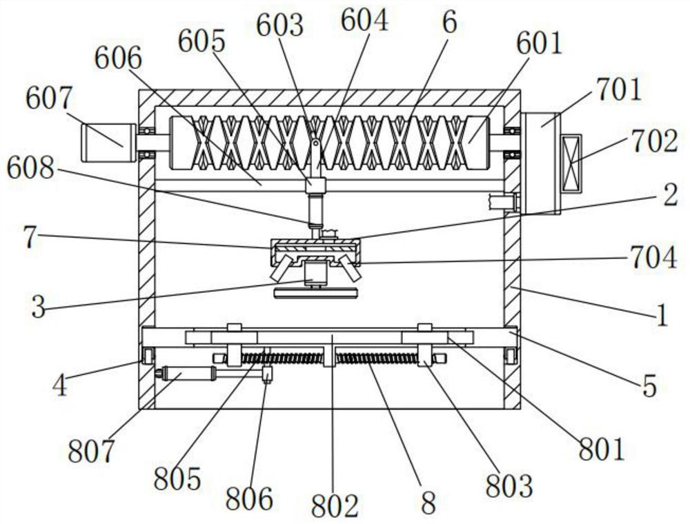 Dust-free polishing device for metal products