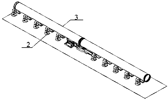 Unequal-diameter pipe rotary conveying mechanism