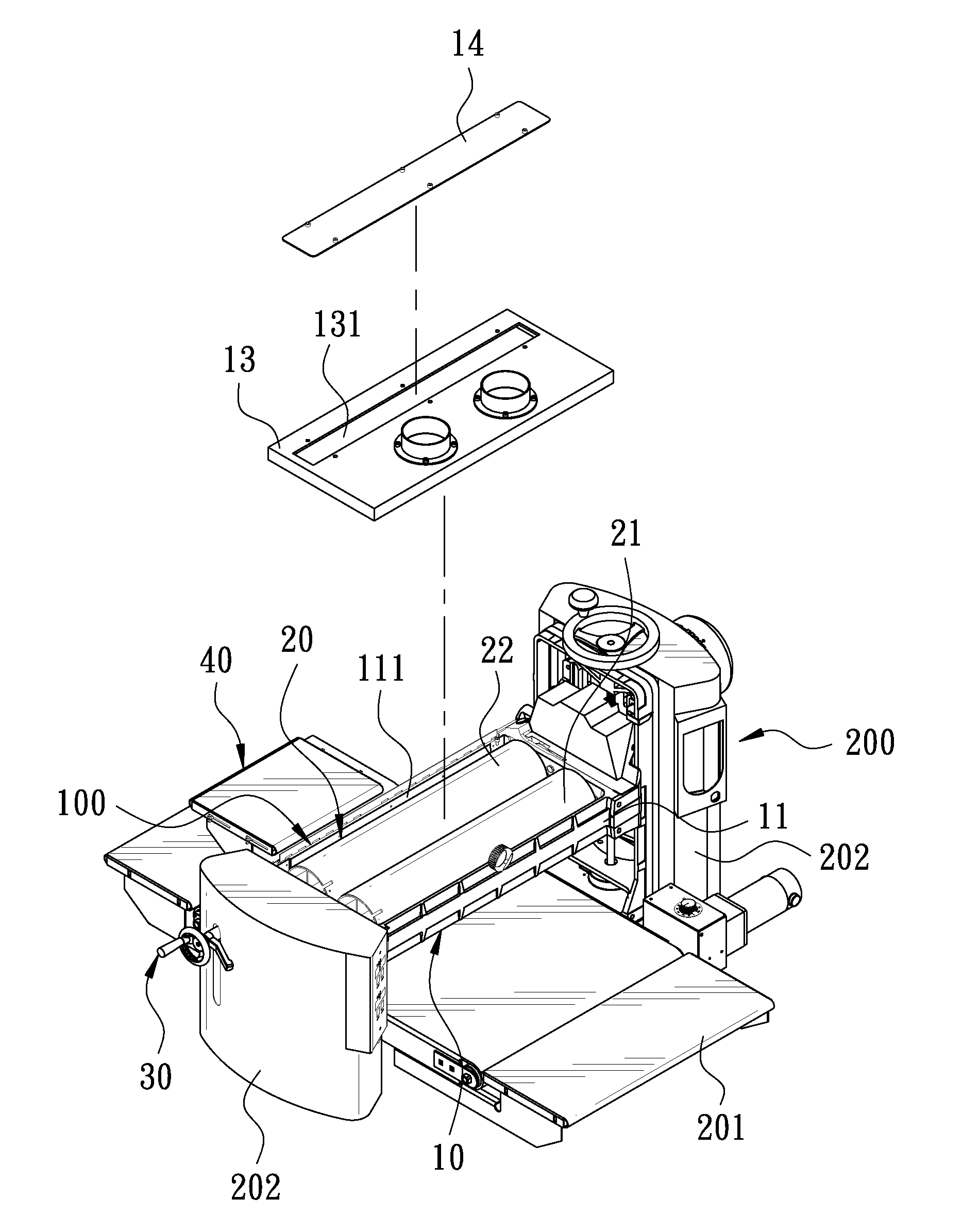 Abrasive apparatus of a sander