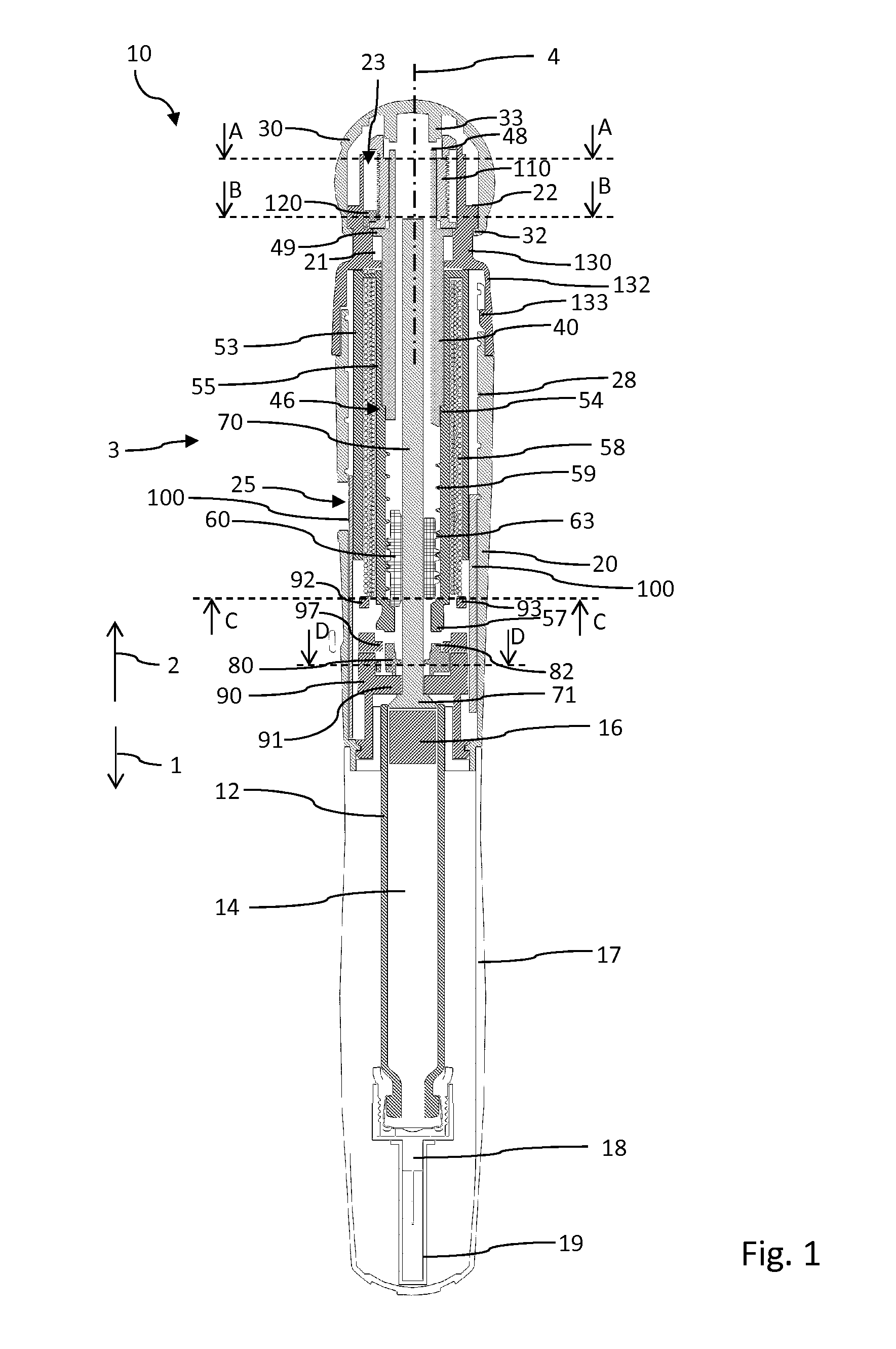 Dose indicating mechanism for a drug delivery device