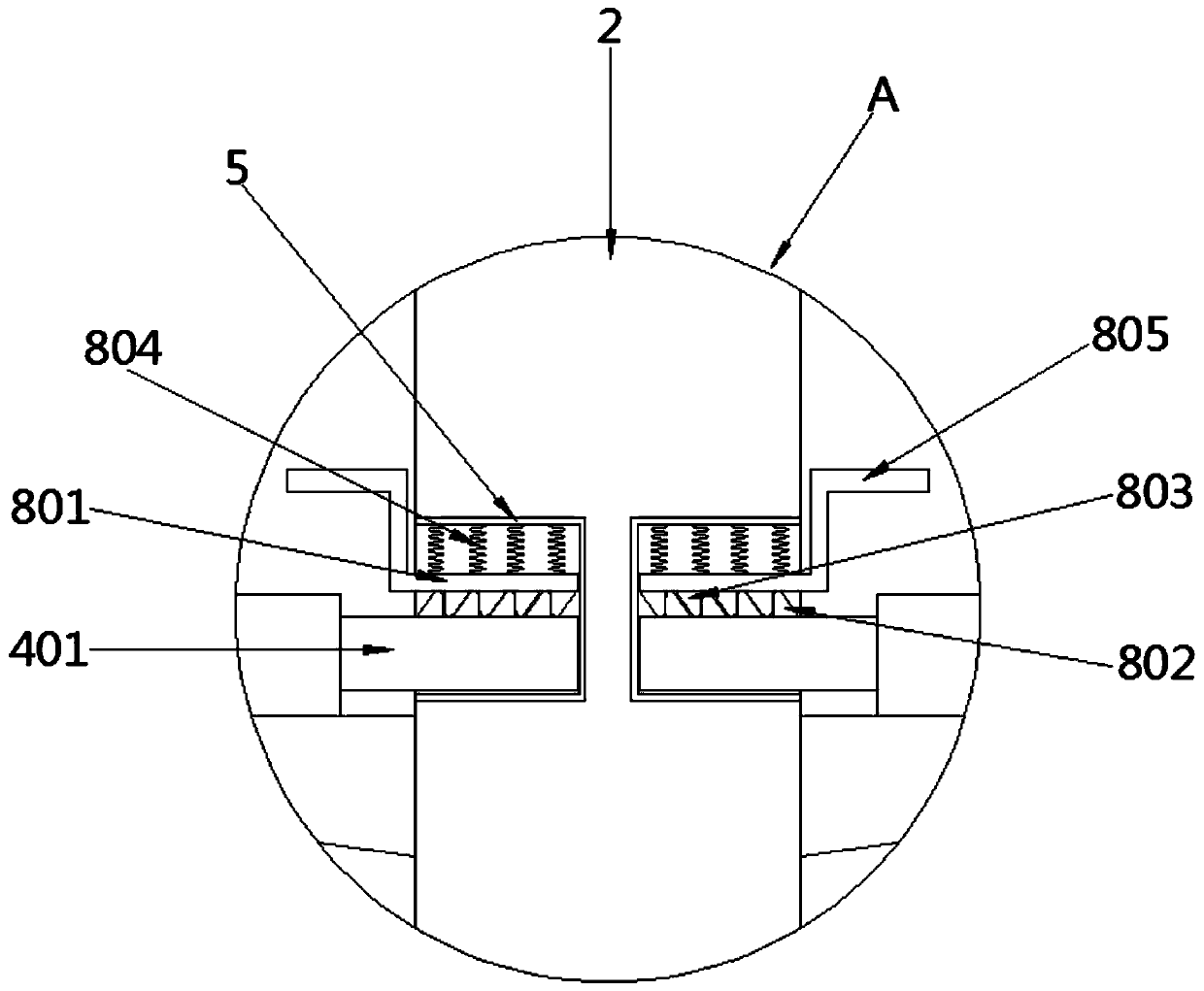 Planting device for garden engineering and use method of planting device for garden engineering