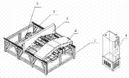 Testing device of machine tool guide rail protective cover