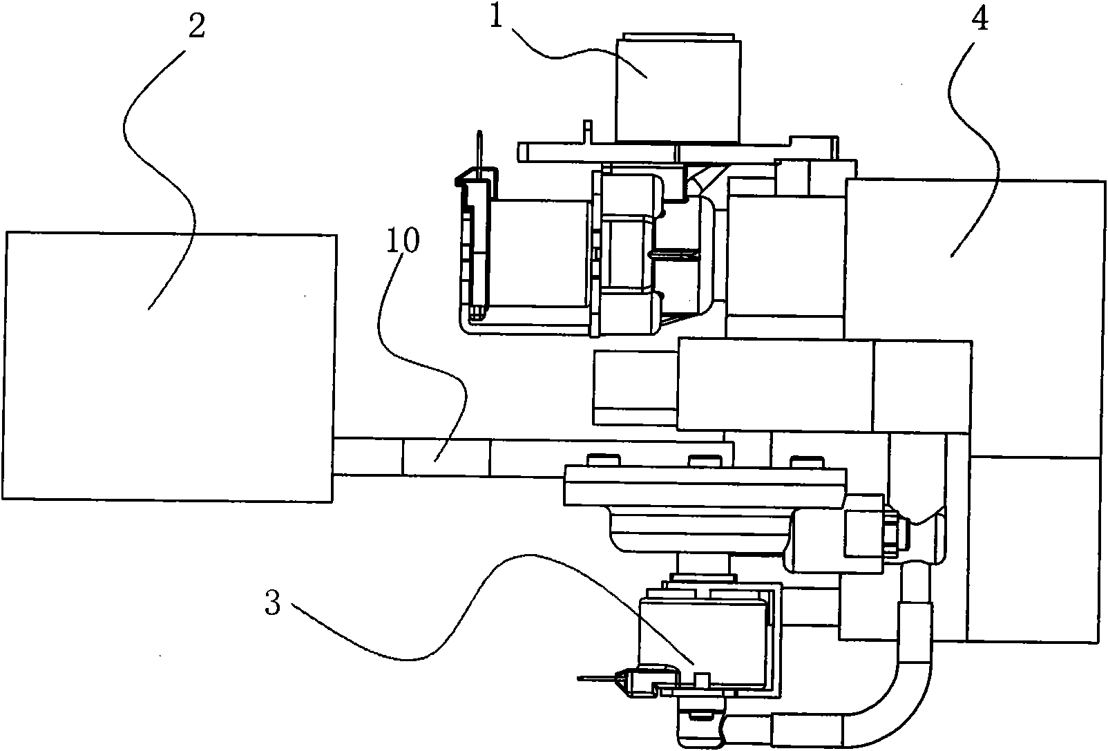 Apparatus for feeding liquid detergent