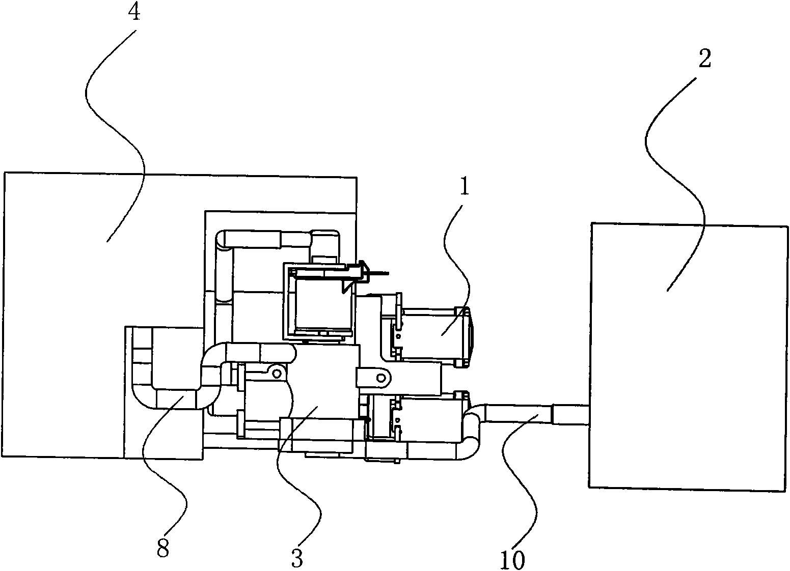 Apparatus for feeding liquid detergent