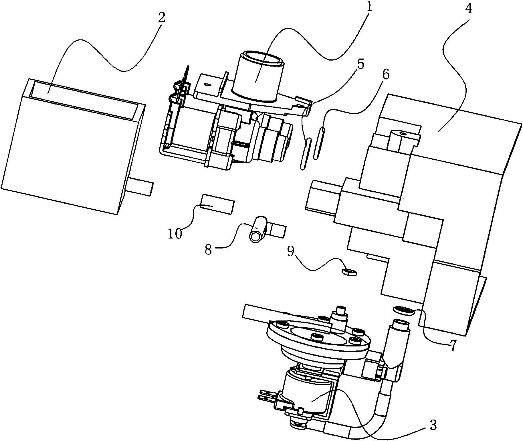 Apparatus for feeding liquid detergent