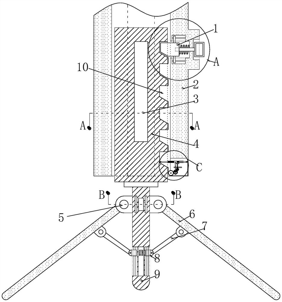 High-stability lighting device for building construction