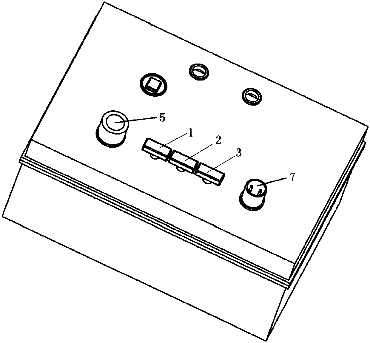 Outdoor brightening lamp high efficiency testing device and testing method