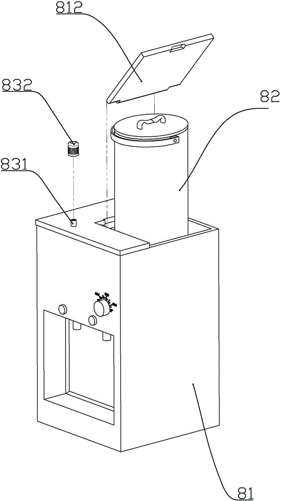 Purified water direct drinking machine