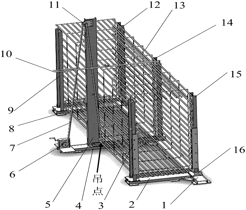 A heavy object tilting device