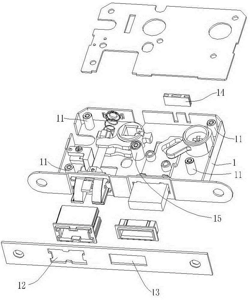 Mute lock body structure