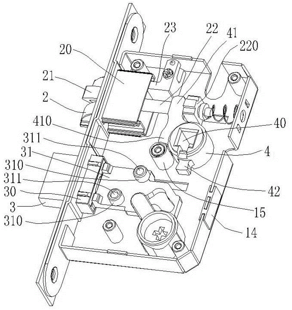 Mute lock body structure