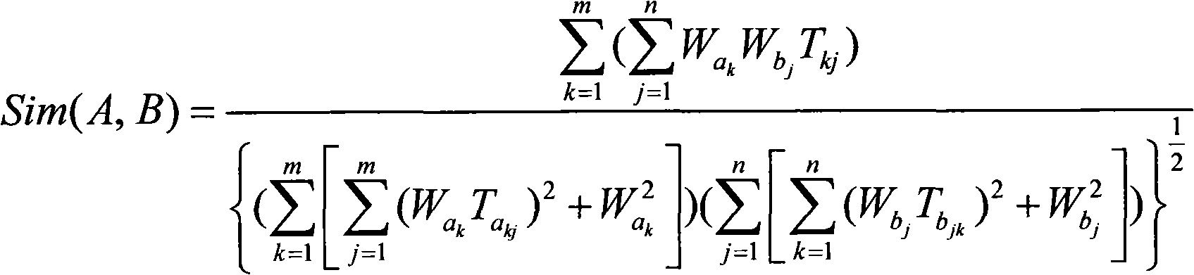 Information search sequencing method based on index association relation