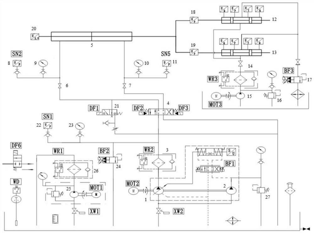 Reciprocating seal basic test system and test method