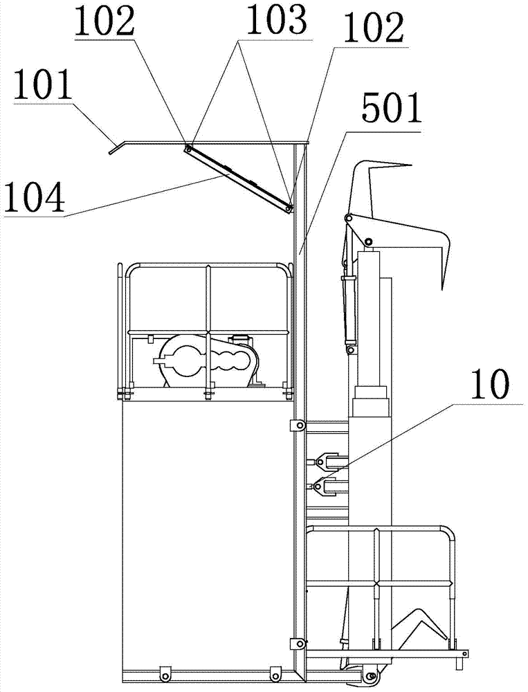 High-rise and ultra-high-rise climbing-type fire fighting rescue system