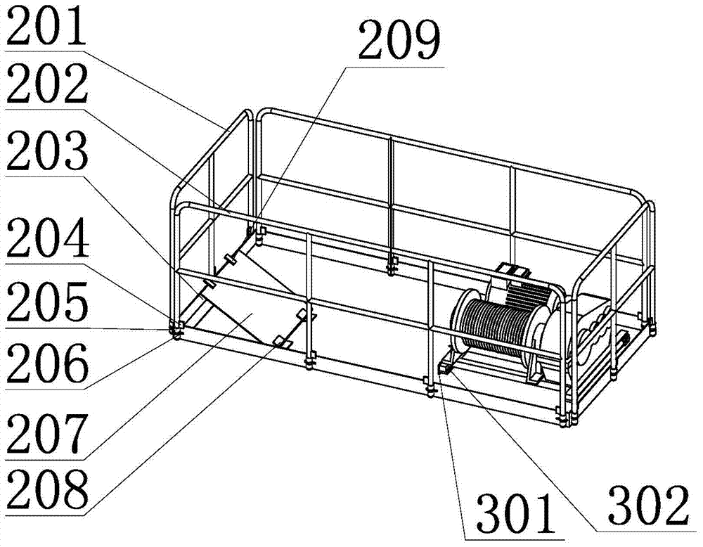 High-rise and ultra-high-rise climbing-type fire fighting rescue system