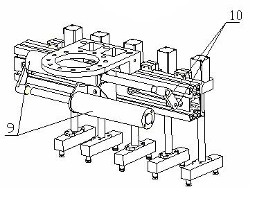 Robot hand grip for packaging and conveying dispersed materials