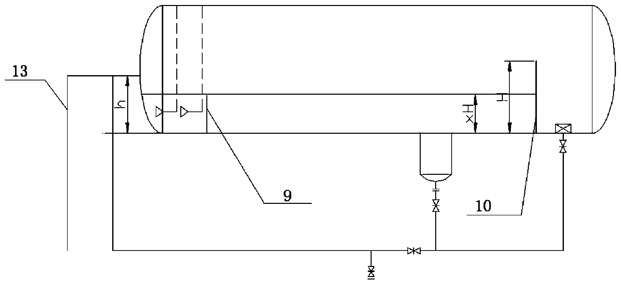 Liquid-liquid two-phase separation system for unsteady state feeding partial emulsification and application