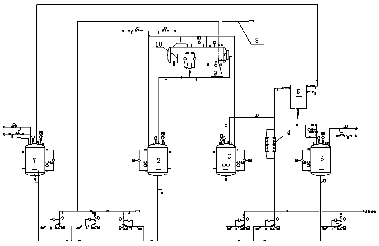 Liquid-liquid two-phase separation system for unsteady state feeding partial emulsification and application